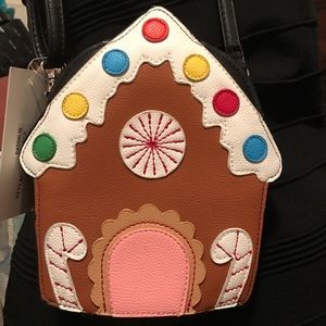 Gingerbread house crossbody purse